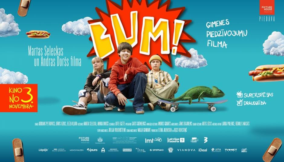 Jauna, latviešu ģimenes filma "Bum!"